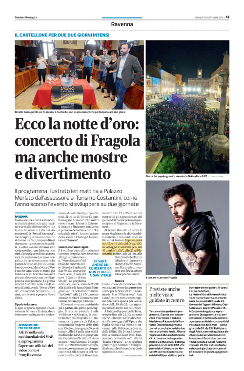 Corriere di Romagna, 20 settembre 2018